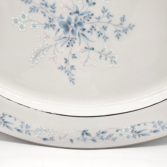 Contemporary Fine China By Noritake Oval Serving Platter 13 5/8 x 10 1/4 Inch - Picture 6 of 10